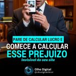80 de cada 100 pessoas acessam pelo celular. Se seu site não funciona ali, nós já calculamos: é prejuízo todo santo mês. 😰