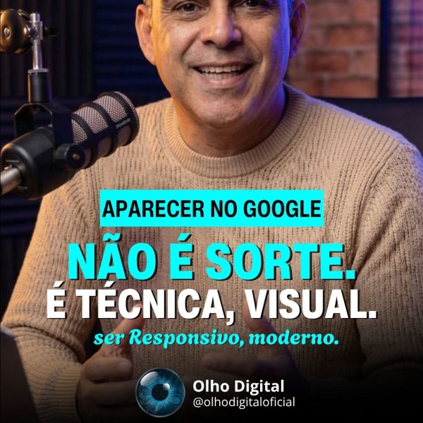 Site moderno, responsivo e com as palavras certas.