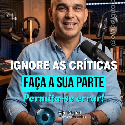 🎯 Só erra quem faz. Haters vão existir – sempre.