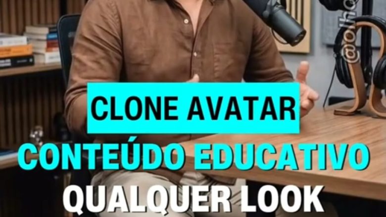 👀 Sim, você está vendo um clone! Criamos seu avatar para movimentar as redes com a SUA voz.