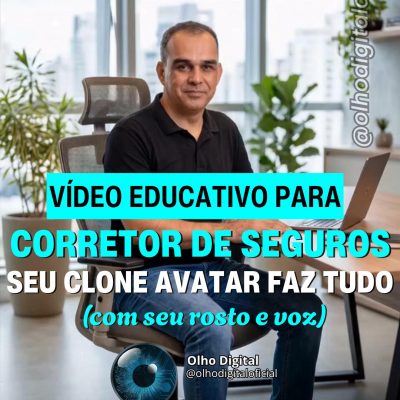 🥗 Corretor de Seguros, Securitário, que tal um clone digital para divulgar seu serviço?