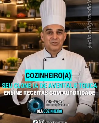 🍳 Cozinheiro(a): sua comida merece um apresentador digital!