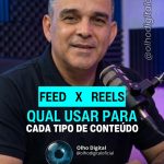 O Feed é a sua vitrine permanente. O Reels é o seu megafone para alcançar o mundo. 📱