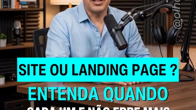 Escolher entre Site e Landing Page é como comparar uma loja de departamentos com uma cabine de vendas focada.
